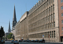 Historisches Hamburg Altstadt Hamburgs Steinstrasse Finanzamt St. Jacobikirche.