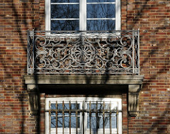Hamburg Altona Nord Waidmannstrasse / schmiedeierne Balkon