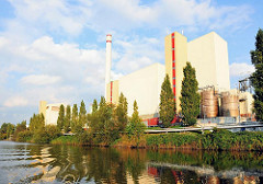 Industriearchitektur des Müllverbrennungsanlage Borsigstrasse der Hamburger Stadtteinigung im Stadtteil Billbrook.