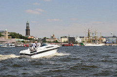 Hamburg Panorama Elbe Landungsbruecken