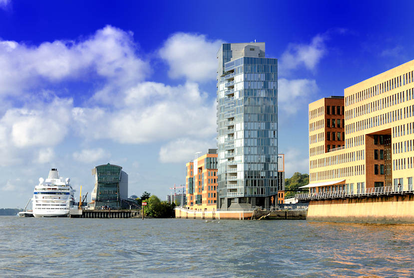 bildarchiv hamburg  com Foto Architektur am Ufer der  Elbe  