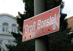 Stadtteilschild Groß Borstel.