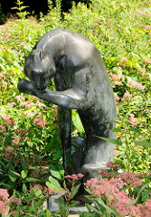 Bronzepanter  / Gepard - Hans Martin Ruhwoldt, Harburger Stadtpark; Stadtteilbilder aus Wilstorf.