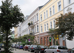 Neu restauierte Wohnhäuser / Nebenstrasse Hamburg Heimfeld.