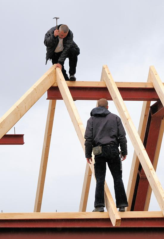 bildarchiv-hamburg.com: Foto „Zimmerleute bei der Arbeit ...