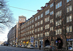 Hamburger Architektur der 20er Jahre Klinkerhäuser, Ziegelgebäude in der Steinstrasse Altstädter Hof.