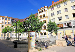 Expressionistische Architektur in Hamburg Wilhelmsburg; erbaut 1925, das Gebäudeensemle steht unter Denkmalschutz.
