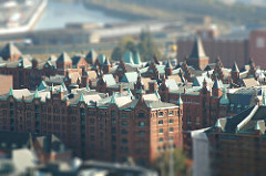Kupferdächer der Speicherstadt Hamburg.