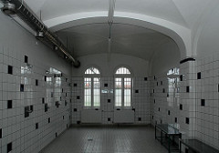 Duschraum Abschiebegefängnis Hamburg Fuhlsbüttel.