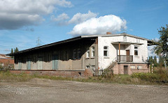 Schuppen ehem. Gueterbahnhof HH-Harburg, Wildkraut (2005)