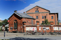 Historische Industriearchitektur - Backsteinarchitektur in Hamburg Sankt Pauli, alter Schlachthof.