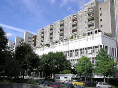 Hamburger Architektur der 1970er Jahre - Steilshooper Wohnbaugrosssiedlung.