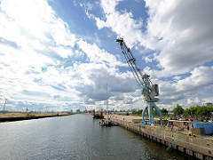 Blick über den Baakenhafen - Teil der Hamburger Hafencity.
