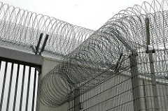 Hamburger Strafvollzug Stacheldraht Zaun Jva Gefängnis Hochsicherungsgefängnis