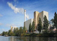 Hamburger Architekturfotografie MVA Borsigstrasse, Müllverbrennungsanlage am Billbrooker Tiefstackkanal