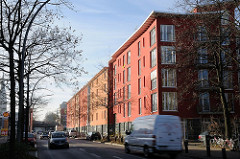 Max Brauer Alle Strassenverkehr und Neubauen in Hamburg Altona.