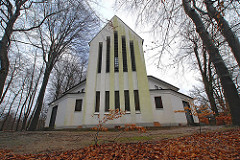 Matthias Claudius Kirche, Hamburg Wohldorf Ohlstedt - erbaut 1954, Architekt Walter Ahrendt.