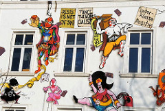 Wandmalerei Hamburg St. Pauli Hafenstrasse.