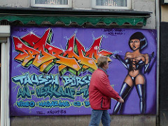 Grafitti am Steindamm - Hamburg St. Georg.