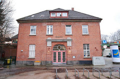 Historisches Bahnhofsgebäude Hamburg Ohlstedt.
