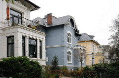 Stadtvillen - historische Architektur, Wohnhäuser - Bellmannstrasse Stadtteil Gross Flottbek.