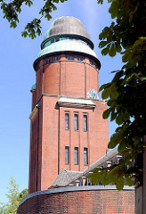 Wasserturm Hamburg Barmbek - Gelände des ehem. Allgemeinen Krankenhauses Barmbek.