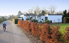 Bewobau-Siedlung Quickborn; unter Denkmalschutz stehende Eigenheimsiedlung in der Marienhöhe; errichtet 1962 - 1963, Architekt Richard Neutra.