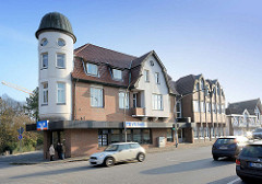 Modernisierte historische Architektur, Wohn- und Geschäftshaus, Kieler Strasse / Quickborn.