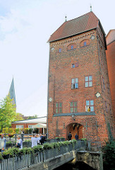 Alter Wasserturm an der Ratsmühle / Ratswasserkunst in Lünbeburg.