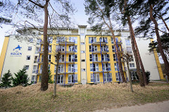 Ferienanlage - Hotelkomplex an der Strandpromenade von Binz auf Rügen.