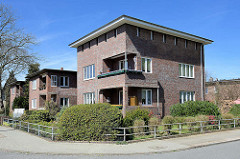Backsteinarchitektur, Wohnhäuser der Theodor-Johannsen-Siedlung in Wedel.