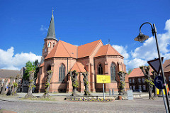 Johanneskirche Dömitz; neugotische Hallenkirche, erbaut 1872 - Architekt Oppermann.
