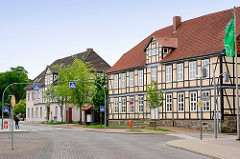 Historische Gebäude in Lüchow - ehem. Amtsgerichtsgericht und Amtshaus in der Theodor Körner Strasse.