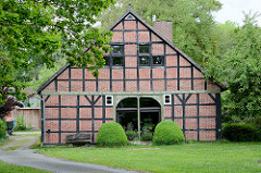 Fachwerkhaus - Bauernhaus / Rundlingsdorf  im Wendland; Lübeln, Gemeinde Küsten.