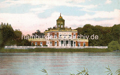 Historische Darstellung vom Marmorpalais am Heiligensee in Potsdam.