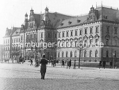 Historisches Bild vom Hamburger Strafjustizgebäude.