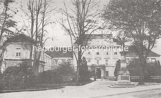 Historisches Bild vom Schloss Oranienburg - das älteste Barockschloss in  Brandenburg. In der Regierungszeit Friedrichs III./I. (1688 – 1713) wurde Oranienburg eine der bedeutendsten Schloss- , Garten- und Stadtanlagen in der Mark Brandenburg.