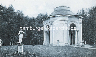 Historische Aufnahme vom Orangerie Pavillion / Salon im Schlosspark Rheinsberg.