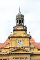 Restaurierter Kupferhelm / Kupferturm vom Koliner Schloss - Turmuhr.