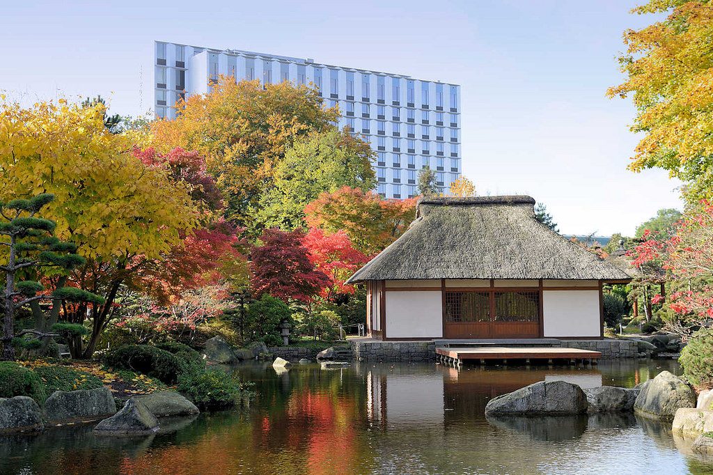 Bildarchiv Hamburg Com Foto Teehaus Im Japanischen Garten Von Planten Un Blomen In Der Hamburger Innenstadt