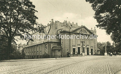 Historische Aufnahme der Stadthalle / Konzerthalle Görlitz - Eröffnung 1910, Architekt Theaterbaumeister Bernhard Sehring.