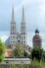 Kirchtürme der St. Peter und Paul Kirche in Görlitz, Kuppel vom Reichenbacher Turm.