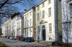 Klassizistische Gebäude in der Palmaille im Hamburger Stadtteil Altona Altstadt.
