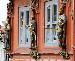 Detail vom 1494 erbauten Kaiser Worth, ehem. Gildehaus der Tuchhändler in Goslar.