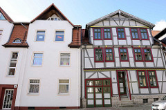 Wohnhäuser - Neubau / Altbau; Südstrasse in Halberstadt.