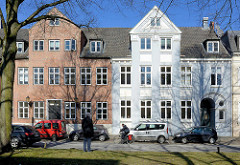 Klassizistische Gebäude in der Palmaille im Hamburger Stadtteil Altona Altstadt.
