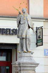 Statue / Skulptur vom Johannes Nepomuk / St. Nepomuk; bömischer Prister und Märtyer, wurde 1729 heilig gesprochen.