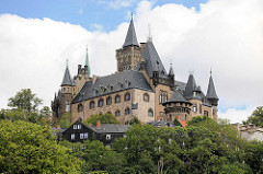 Schloss Wernigerode - Ende des 19. Jahrhunderts im Baustil des norddeutschen Historismus neu aufgebaut.