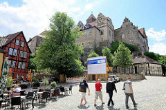 Restaurant / Cafe auf dem Schlossplatz beim Quedlinburger Schlossberg.