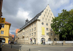 Rückseite / Erweiterungsbau vom Bestehornhaus in Aschersleben, erbaut 1938 - Stadtbaurat Hans Heckner; Sitz der Touristeninformation der Stadt.